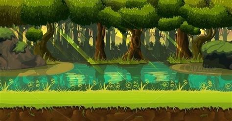 2d Forest Background