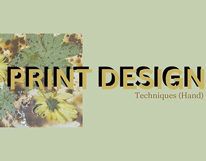 Print-techniques Projects | Photos, videos, logos, illustrations and branding on Behance