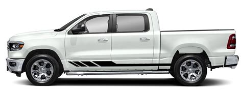 Dodge Ram Side Stripes Decals (Pair) : Vinyl Graphics Kit Fits (2019-2