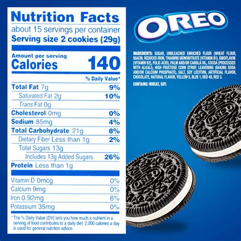 6 Oreo Cookies Nutrition Facts | Besto Blog