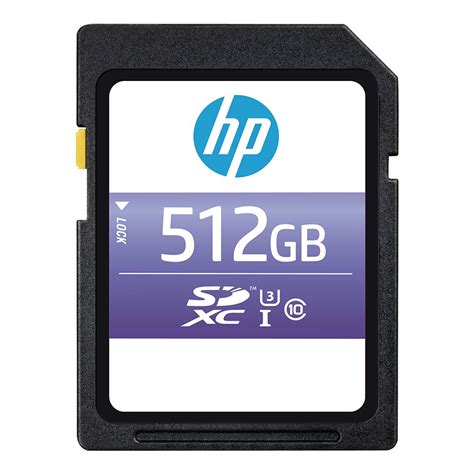 HP 512GB sx330 Class 10 U3 SDXC Flash Memory Card - 95MB/s read, Class ...