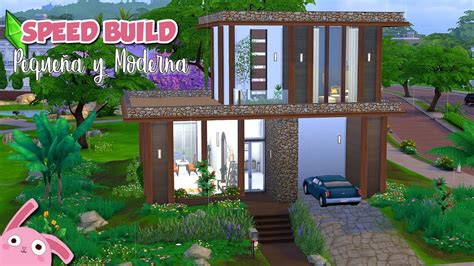 Pequeña Casa MODERNA 🏡 | Los Sims 4 | SPEED BUILD - YouTube