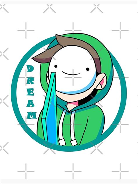 "Dream Minecraft Youtuber" Art Print by redaction | Redbubble