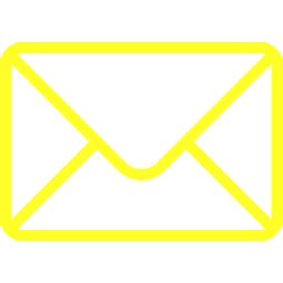 Yellow email 5 icon - Free yellow email icons