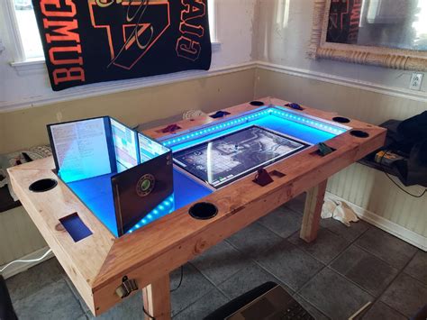 Custom D&D Table - Imgur | Gaming table diy, Dnd table, Game room tables