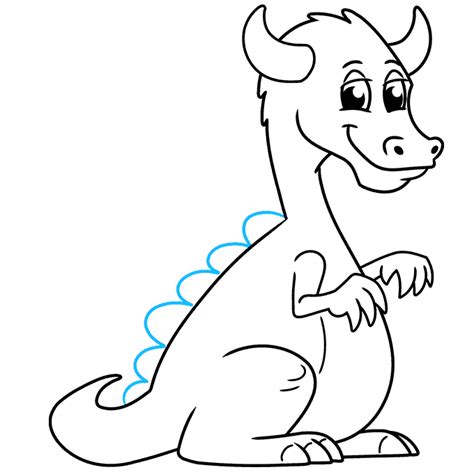 How to Draw an Easy Cartoon Dragon - Really Easy Drawing Tutorial