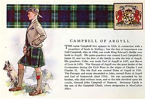 Clan Campbell, their Castle and information.