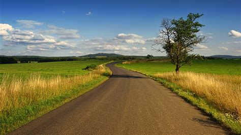 Fondos de Pantalla Carreteras Hierba Nube Naturaleza descargar imagenes