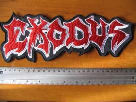 EXODUS - RED/WHITE LOGO | Backpatches | Riffs Merchandise