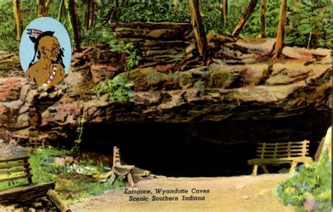 Entrance Wyandotte Caves Indiana