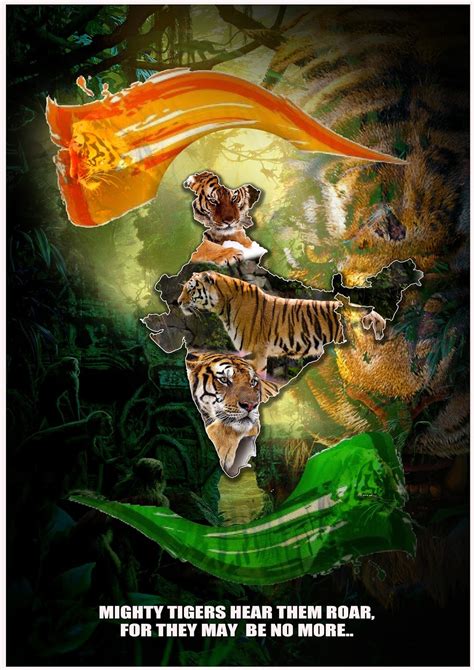 Save Tiger Poster For Kids