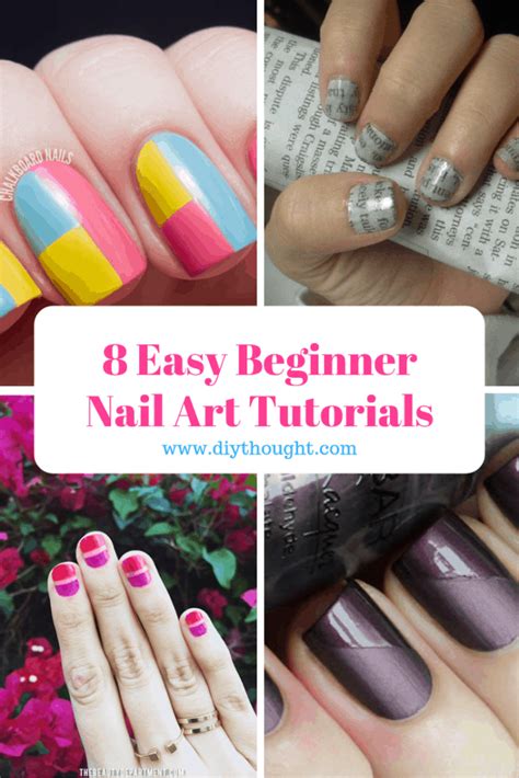 8 Easy Beginner Nail Art Tutorials - diy Thought