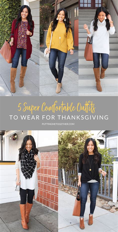 5 Super Comfy Thanksgiving Outfits (Including Stretchy Jeans!)