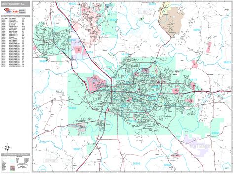 Detailed Map Of Montgomery Alabama