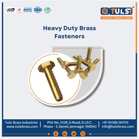 Heavy Duty Brass Fasteners: Top Benefits and Uses in Industry – Tulsi Brass Industries