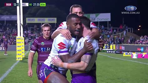 NRL Highlights: Manly Sea Eagles v Melbourne Storm - Round 18 - YouTube