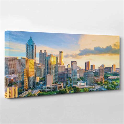 Atlanta, Georgia Skyline Canvas Wall Art – Collection B | 365Canvas