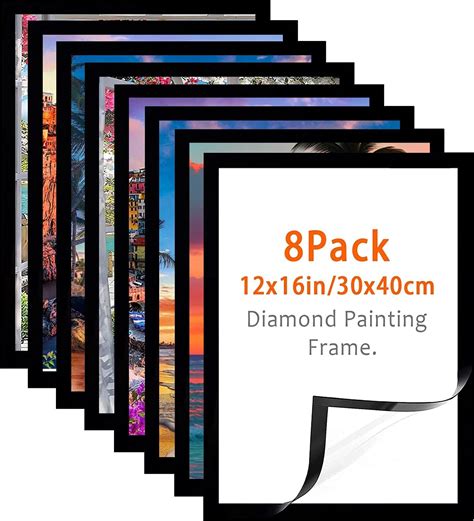 Amazon.com: Diamond Painting Frames 30x40 cm - Diamond Art Frame 12x16 ...