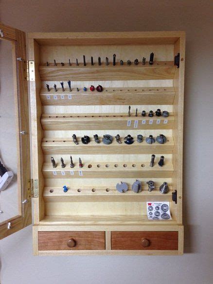 Router Bit Cabinet | Router bits, Router bit storage, Woodworking