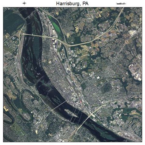 Aerial Photography Map of Harrisburg, PA Pennsylvania