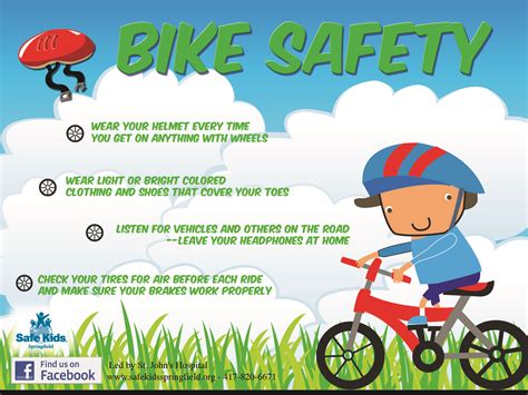 Posters « Safe Kids Springfield | Kids safety poster, Bike safety, Kids safe