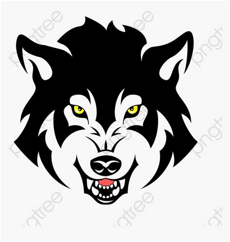 Angry Clipart Wolf - Angry Wolf Vector Png, Transparent Png - kindpng