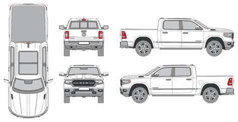 Dodge RAM 1500 2018 - Vehicle Templates Unleashed