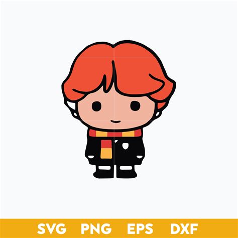 Ron Weasley Chibi SVG, Harry Potter Character SVG, Cartoon | Inspire Uplift