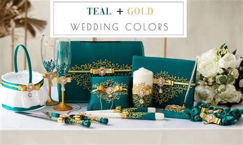 ️ 16 Teal and Gold Wedding Themes & Color Ideas 2024