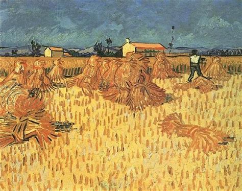 Harvest in Provence, 1888 - Vincent van Gogh - WikiArt.org