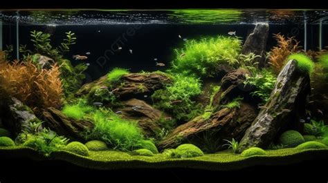 Aqua Landscape For Aquarium And Water Plants Background, Aquarium Tunnel Fish Tank, Hd ...