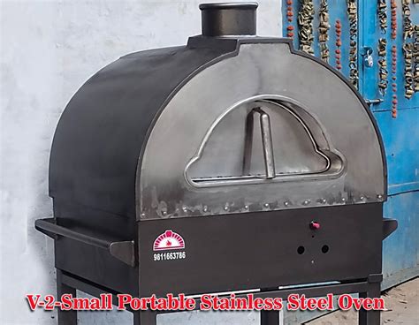 V-2-Small Portable Stainless Steel Oven - Multi Purpose Pizza Oven - Medium