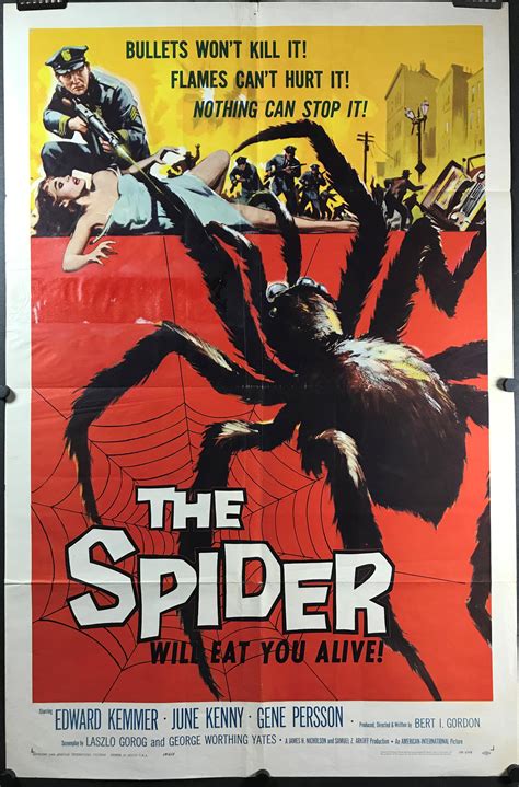 THE SPIDER, Original Vintage Horror/Sci Fi Movie Poster - Original Vintage Movie Posters