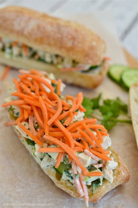 Banh Mi Chicken Salad Sandwiches - Simply Whisked