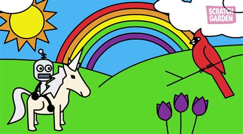 Learn About Colors with Robots and Unicorns! - Scratch Garden