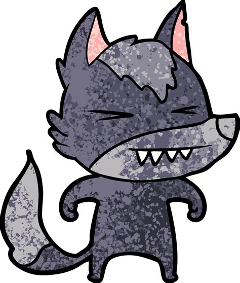 angry wolf cartoon 12372610 Vector Art at Vecteezy