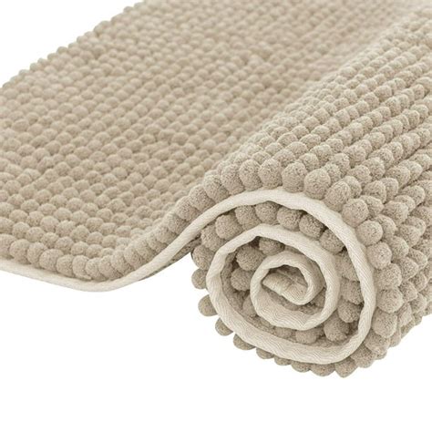 Subrtex Washable Bath Rugs Non-Slip Absorbent Bathroom Mats Extra Soft Chenille Plush Doormat ...