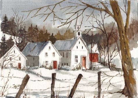 Country Watercolor Prints | home of FAITH'S STUDIO | Painting projects, Watercolor print, House ...