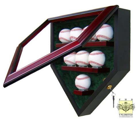 Baseball Display Case - Home Plate Eight Ball Display, Baseball ...