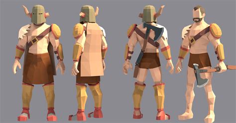 40 Most Popular Low Poly Character 3d Model - Free Mockup