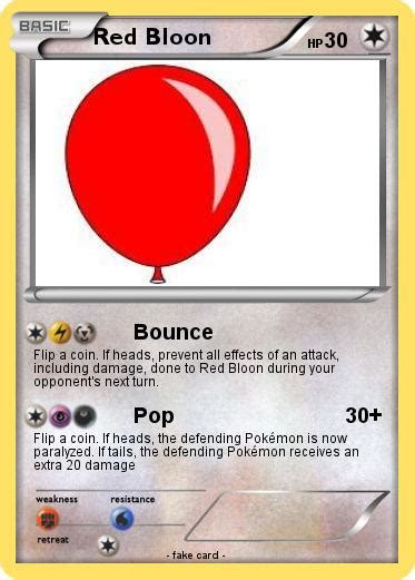 Pokémon Red Bloon 4 4 - Bounce - My Pokemon Card