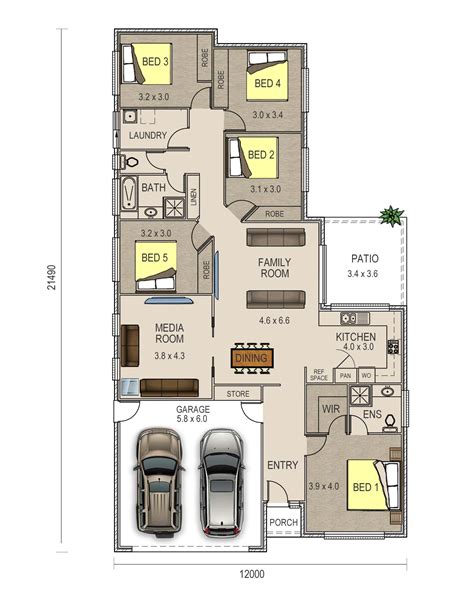 5 Bedroom Double Wide Floor Plans - Design Corral