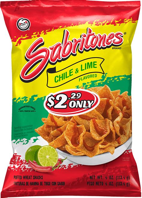 SABRITONES® Chile & Lime Flavored Puffed Wheat Snacks | FritoLay