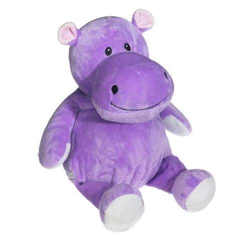 personalized stuffed animal purple hippo stuffed animal by isewjo