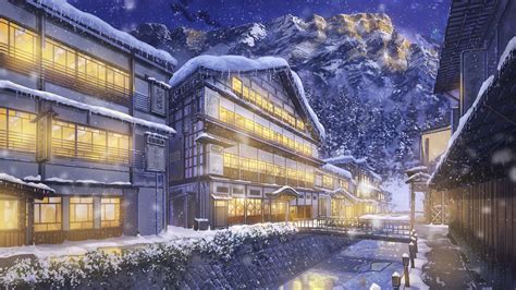 Anime Winter Scenery Wallpaper