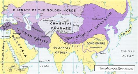 The Mongol Empire circa. 1260 [1199x645] : MapPorn