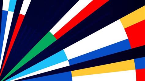 Eurovision 2020 visual identity combines song contest participant's national flags Logo Design ...