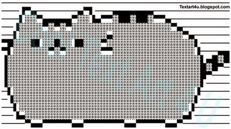 Pusheen The Cat ASCII Art Copy Paste Codes | Cool ASCII Text Art 4 U