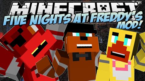 Minecraft | FIVE NIGHTS AT FREDDY'S (FNAF) MOD! (Scary Animatronics!) | Mod Showcase - ViYoutube