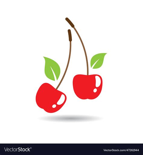 Cherry logo images Royalty Free Vector Image - VectorStock